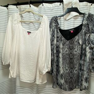 SET OF TWO Vince Camuto Blouses